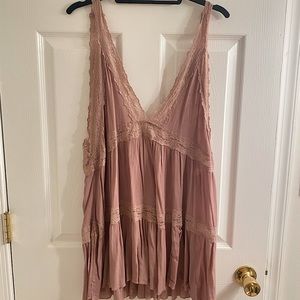 Free people lavender lace mini dress